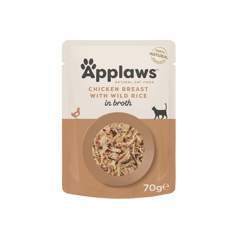 Applaws saszetka dla kota Kurczak i Dziki Ryż 70g - All4Animals