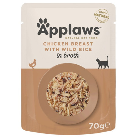 Applaws saszetka dla kota Kurczak i Dziki Ryż 70g - All4Animals