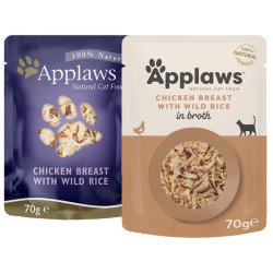 Applaws saszetka dla kota Kurczak i Dziki Ryż 70g - All4Animals