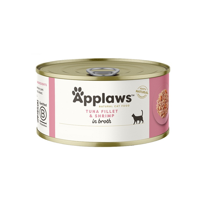 Applaws puszka dla kota Tuńczyk i Krewetki 70g - All4Animals