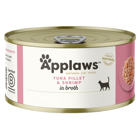 Applaws puszka dla kota Tuńczyk i Krewetki 70g - All4Animals