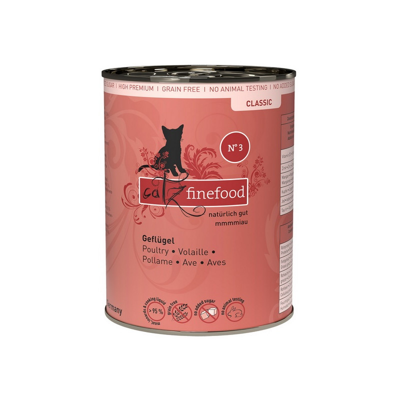 Catz Finefood Classic N.03 Drób puszka 400g - All4Animals