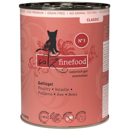 Catz Finefood Classic N.03 Drób puszka 400g - All4Animals
