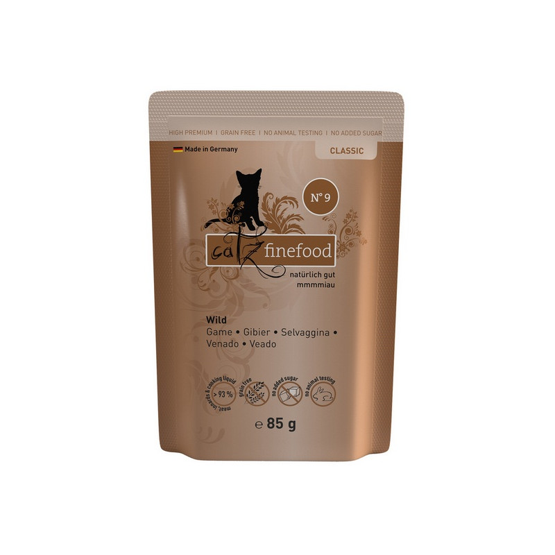 Catz Finefood Classic N.09 Dziczyzna saszetka 85g - All4Animals