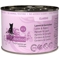Catz Finefood Classic N.11 Jagnięcina i Królik puszka 200g - All4Animals