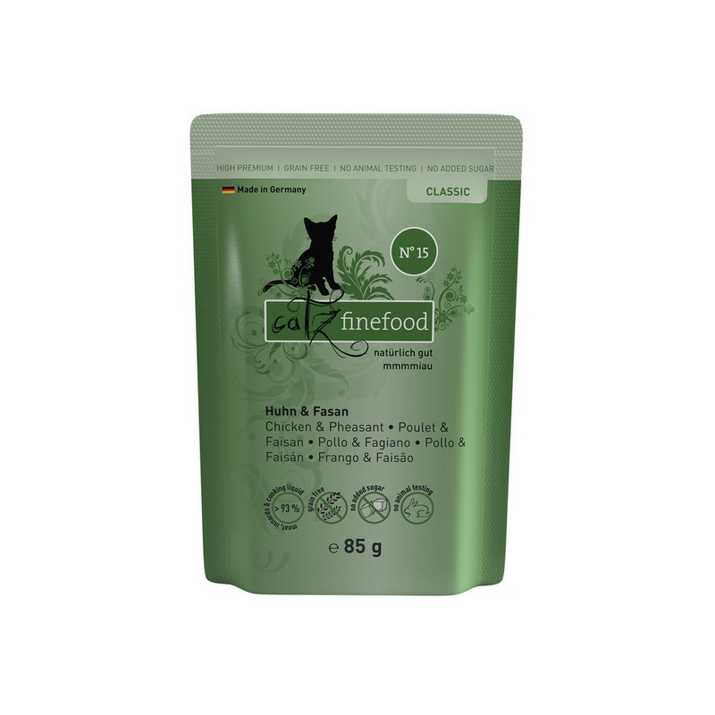 Catz Finefood Classic N.15 Kurczak i Bażant saszetka 85g - All4Animals