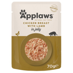Applaws saszetka dla kota kurczak z jagnięciną w galaretce 70g - All4Animals