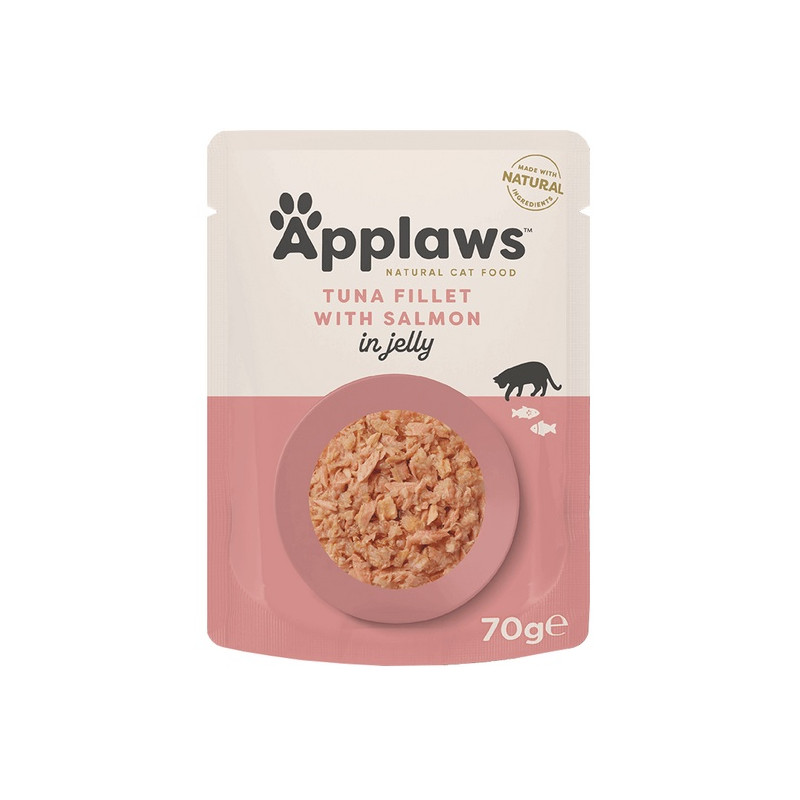 Applaws saszetka dla kota tuńczyk z łososiem w galaretce 70g - All4Animals