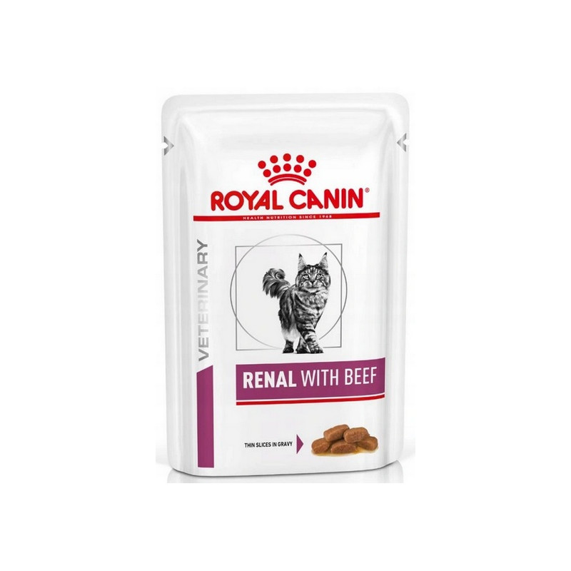 Royal Canin Veterinary Diet Feline Renal Wołowina saszetka 85g - All4Animals