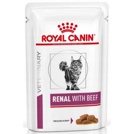Royal Canin Veterinary Diet Feline Renal Wołowina saszetka 85g - All4Animals