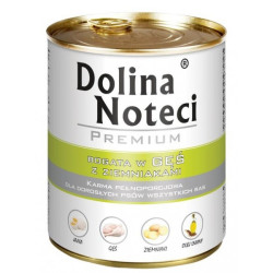 Dolina Noteci Premium Pies Gęś i ziemniaki puszka 800g - All4Animals
