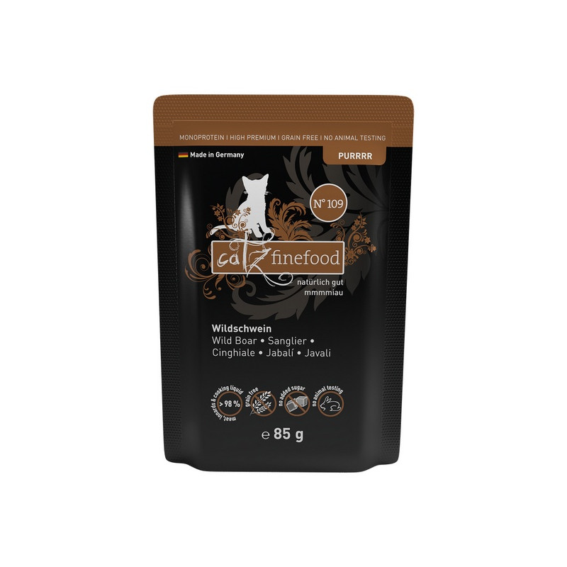 Catz Finefood Purrrr N.109 Dzik saszetka 85g - All4Animals