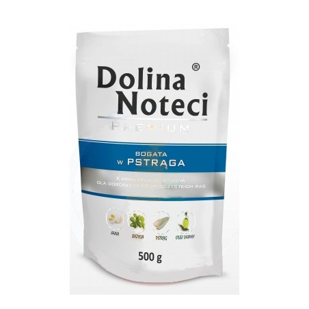 Dolina Noteci Premium Pies Pstrąg saszetka 500g - All4Animals