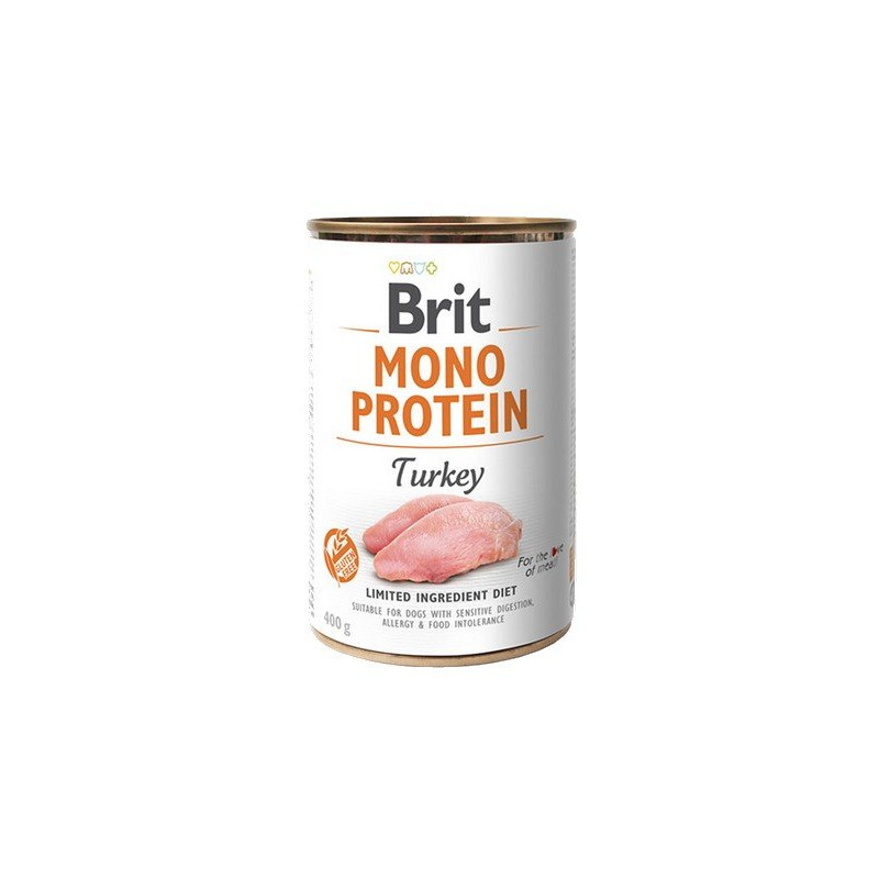 Brit Mono Protein Turkey puszka 400g - All4Animals