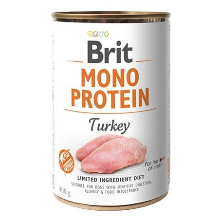 Brit Mono Protein Turkey puszka 400g - All4Animals