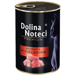 Dolina Noteci Premium Kot Bogata w cielęcinę puszka 400g - All4Animals