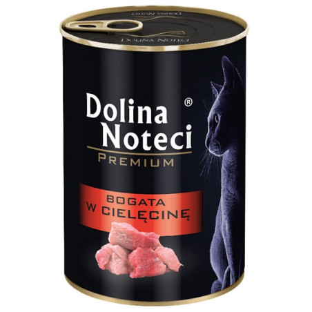 Dolina Noteci Premium Kot Bogata w cielęcinę puszka 400g - All4Animals