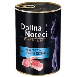 Dolina Noteci Premium Kot Bogata w jagnięcinę puszka 400g - All4Animals