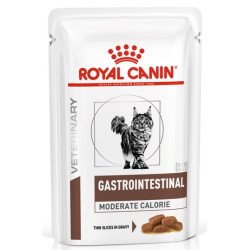 Royal Canin Veterinary Diet Feline Gastrointestinal Moderate Calorie saszetka 85g - All4Animals