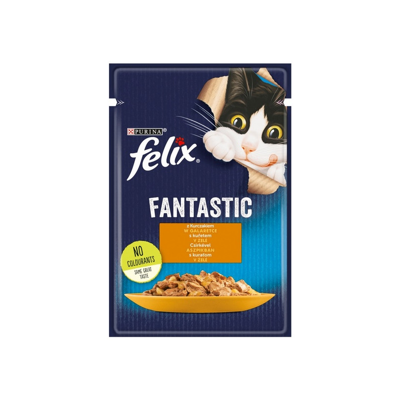Felix Fantastic Kurczak w galaretce saszetka 85g - All4Animals