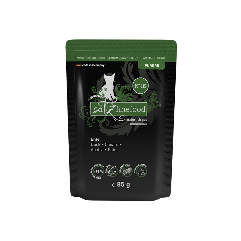 Catz Finefood Purrrr N.115 Kaczka saszetka 85g - All4Animals