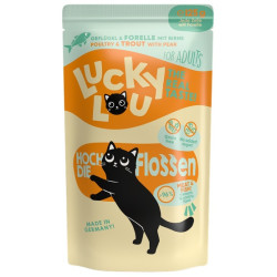 Lucky Lou Lifestage Adult Drób i pstrąg saszetka 125g - All4Animals