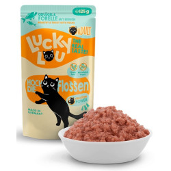 Lucky Lou Lifestage Adult Drób i pstrąg saszetka 125g - All4Animals