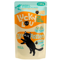 Lucky Lou Lifestage Adult Drób i pstrąg saszetka 125g - All4Animals