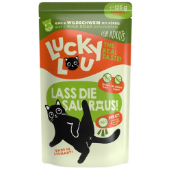 Lucky Lou Lifestage Adult Wołowina i dzik saszetka 125g - All4Animals