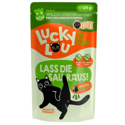 Lucky Lou Lifestage Adult Wołowina i dzik saszetka 125g - All4Animals