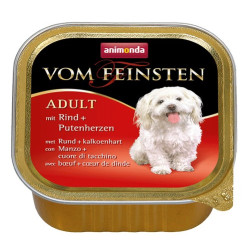 Animonda vom Feinsten Dog Wołowina i Serca Indyka 150g - All4Animals