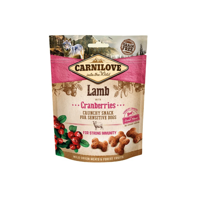 Carnilove Dog Snack Fresh Crunchy Lamb+Cranberries 200g - All4Animals