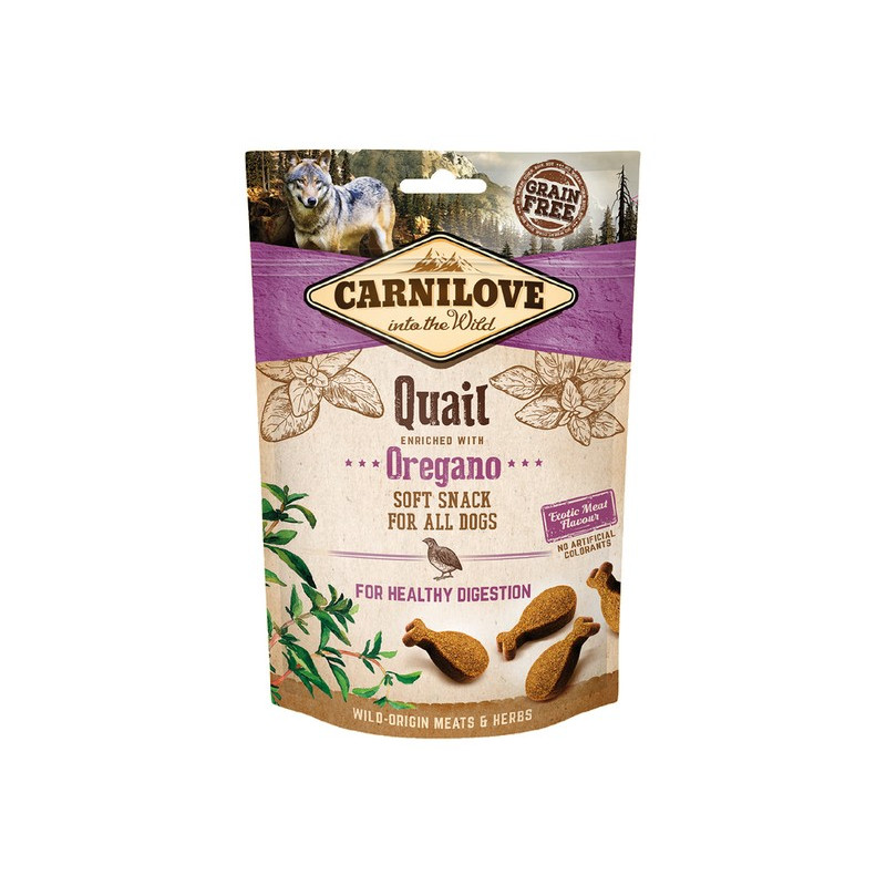 Carnilove Dog Snack Fresh Soft Quail+Oregano 200g - All4Animals Carnilove Dog Snack Fresh Soft Quail+Oregano 200g - All4Animals