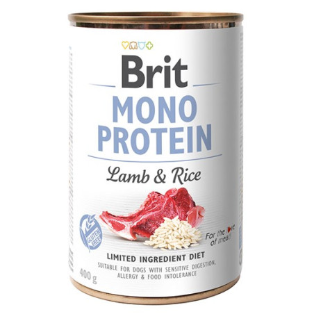 Brit Mono Protein Lamb & Rice puszka 400g - All4Animals
