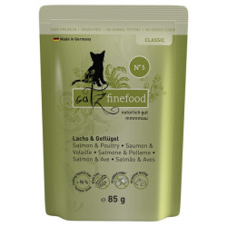 Catz Finefood Classic N.05 Łosoś i drób saszetka 85g - All4Animals