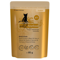 Catz Finefood Classic N.07 Wołowina i cielęcina saszetka 85g - All4Animals