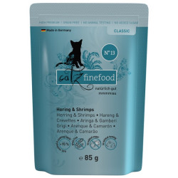 Catz Finefood Classic N.13 Śledź i Krewetki saszetka 85g - All4Animals