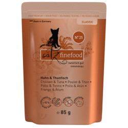 Catz Finefood Classic N.25 Kurczak i Tuńczyk saszetka 85g - All4Animals