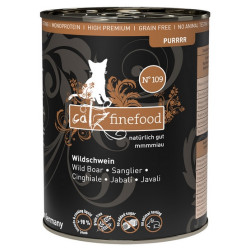 Catz Finefood Purrrr N.109 Dzik puszka 400g - All4Animals