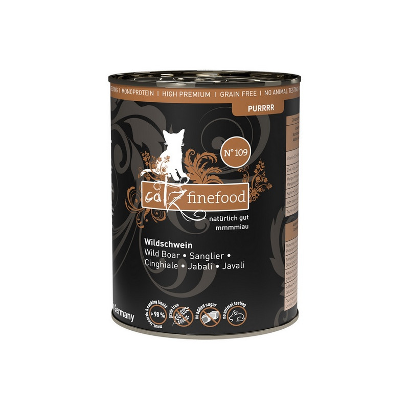 Catz Finefood Purrrr N.109 Dzik puszka 400g - All4Animals