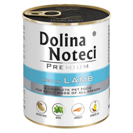 Dolina Noteci Premium Pies Jagnięcina puszka 800g - All4Animals
