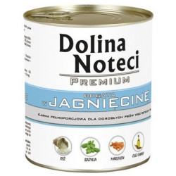 Dolina Noteci Premium Pies Jagnięcina puszka 800g - All4Animals