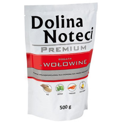 Dolina Noteci Premium Pies Wołowina saszetka 500g - All4Animals