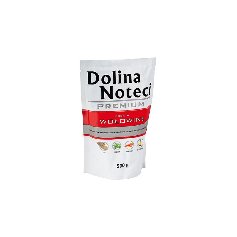 Dolina Noteci Premium Pies Wołowina saszetka 500g - All4Animals