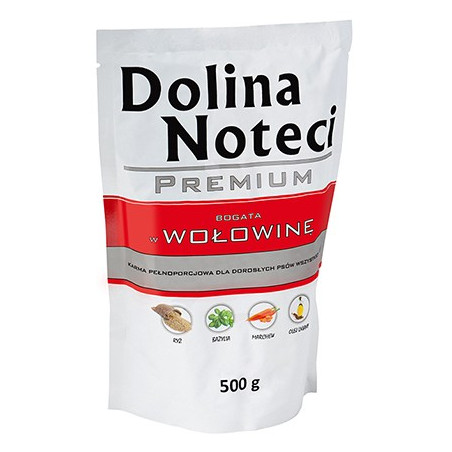 Dolina Noteci Premium Pies Wołowina saszetka 500g - All4Animals