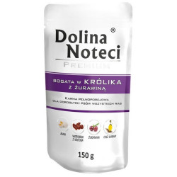 Dolina Noteci Premium Pies Królik i żurawina saszetka 150g - All4Animals