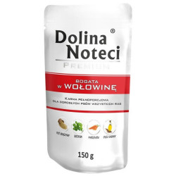 Dolina Noteci Premium Pies Wołowina saszetka 150g - All4Animals