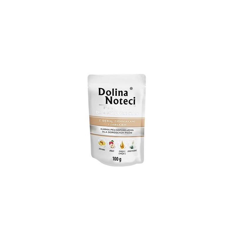 Dolina Noteci Premium Pies Gęś, ziemniaki i jabłko saszetka 100g - All4Animals
