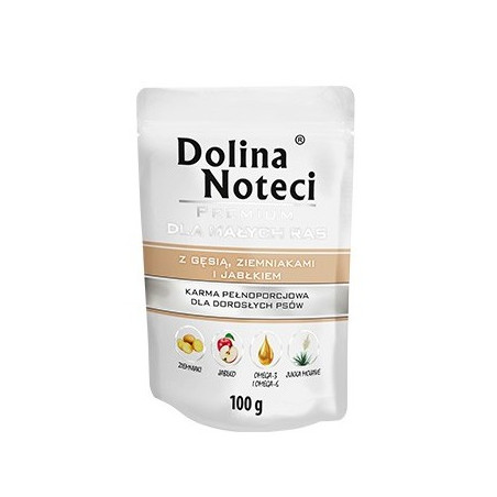 Dolina Noteci Premium Pies Gęś, ziemniaki i jabłko saszetka 100g - All4Animals