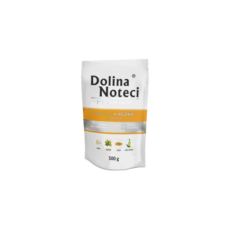 Dolina Noteci Premium Pies Kaczka i dynia saszetka 500g - All4Animals